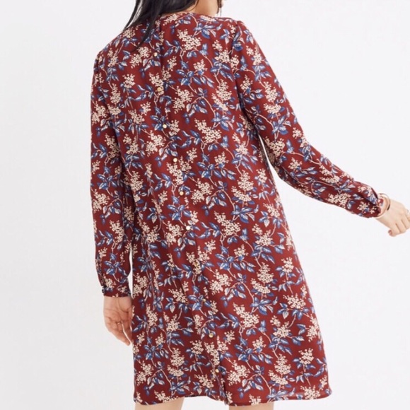 Madewell Button-Back Dress in Antique Flora Medium - Picture 3 of 5